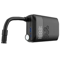 Mini pompe électrique rechargeable pour vélo/voiture 7.4V avec écran LED, en plastique, certifiée CE, moniteur de pression des pneus, pour urgences