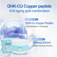 Crème pour le visage au peptide de cuivre GHK-Cu Wishgan, lifting des rides, soin anti-âge premium, raffermissant au ginseng