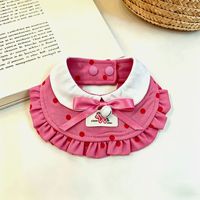 Aksesoris Anjing dan Kucing: Bib, dasi kupu-kupu, dan bandana motif kotak-kotak Korea bergaya grosir All Seasons