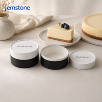 Emballage personnalisé en tube de papier recyclable de qualité alimentaire, emballage minimaliste en carton kraft pour pâtisserie, boîte cylindrique pour cheesecake basque