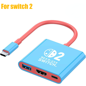 TUTI Wholesale NS Switch 1/2 3 in 1 <strong>USB</strong> <strong>Hub</strong> HD 4k60hz <strong>USB</strong> <strong>3.0</strong> Docking Station for NS Switch 2 - Product Image 1