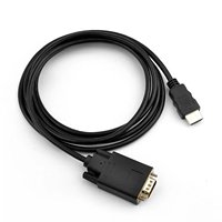 Cable HDTV a VGA de 1.8M 1080P, Cable Adaptador HDTV Macho a VGA Macho para Laptop, PC, Monitor, Proyector, PS3, TV Box, Plug and Play