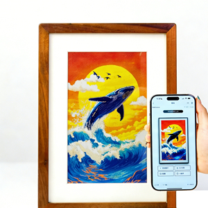 Marcos de Fotos Digitales con IA, Marcos Parlantes con IA, Pantalla de Arte Digital, Reproductor de Video e Imágenes, Marco de Fotos Digital Inteligente de 13.3 Pulgadas/7.3 Pulgadas - Product Image 1