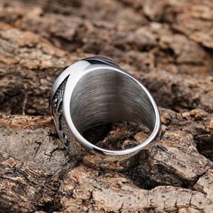 Wolf Head <span class=keywords><strong>Ring</strong></span> Rvs Vergulde Retro Vintage Heren Sieraden Dominante Wolf <span class=keywords><strong>Ring</strong></span> Hot Selling Persoonlijkheidsringen - Product Image 4