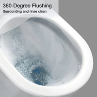 Haute qualité bonne vente salle de bain de luxe articles sanitaires Toilette placard à eau blanc une pièce en céramique Wc toilettes suspendues au mur