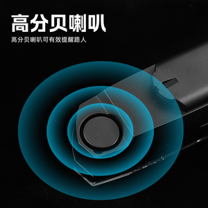 Luz Trasera para Bicicleta Yueli con Control Remoto Inalámbrico, Intermitentes LED, Resistente al Agua IPX4, Carga USB C, Batería de 500mAh, Color Negro - Product Image 3