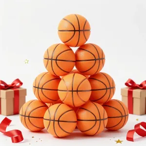 Mini Pallina Antistress Sportiva per Bambini Gioco Interattivo Morbida in Schiuma PU Leggera Sicura per Interni ed Esterni Giocattolo Sportivo da Basket - Product Image 1