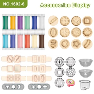 <span class=keywords><strong>Maison</strong></span> de jeu personnalisée pour bébé en argile non toxique pour la cuisson des nouilles Machine à pâte de boue de couleur Jouet pour pâte à jouer faite à la main - Product Image 5