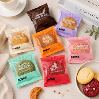Sacs à biscuits et gâteaux imprimés sur mesure, thermoscellables, avec fenêtre transparente, pour présentation en boulangerie et utilisation en cadeau
