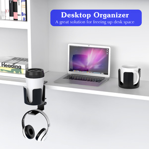 Soporte para auriculares <span class=keywords><strong>2</strong></span> en 1, soporte de extensión lateral para mesa, caja de almacenamiento para taza de agua, Clip ajustable para Sony <span class=keywords><strong>AirPods</strong></span> <span class=keywords><strong>Pro</strong></span> Max, montaje para auriculares - Product Image 2