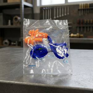 Protection auditive de qualité supérieure NRR 25dB, bouchons en silicone TPR bleus confortables avec cordon, bouchons de qualité, Chine - Product Image 3