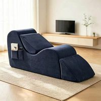 Fauteuil de sol moderne personnalisable en velours, sans structure, pour yoga, canapé paresseux, fauteuil inclinable zéro pression, pour une personne, salon