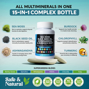 WXW Stock Quality Vegan <b>Sea</b> <b>Moss</b> Burdock Root <b>Capsules</b> Natural <b>Sea</b> <b>Moss</b> <b>Capsules</b> Vegetarian <b>Capsule</b> <b>Sea</b> <b>Moss</b> Extract - Product Image 3