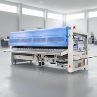 Machine pliante pour draps non tissés à usage hospitalier et hôtelier, équipement de repassage et de lavage avec composant moteur central