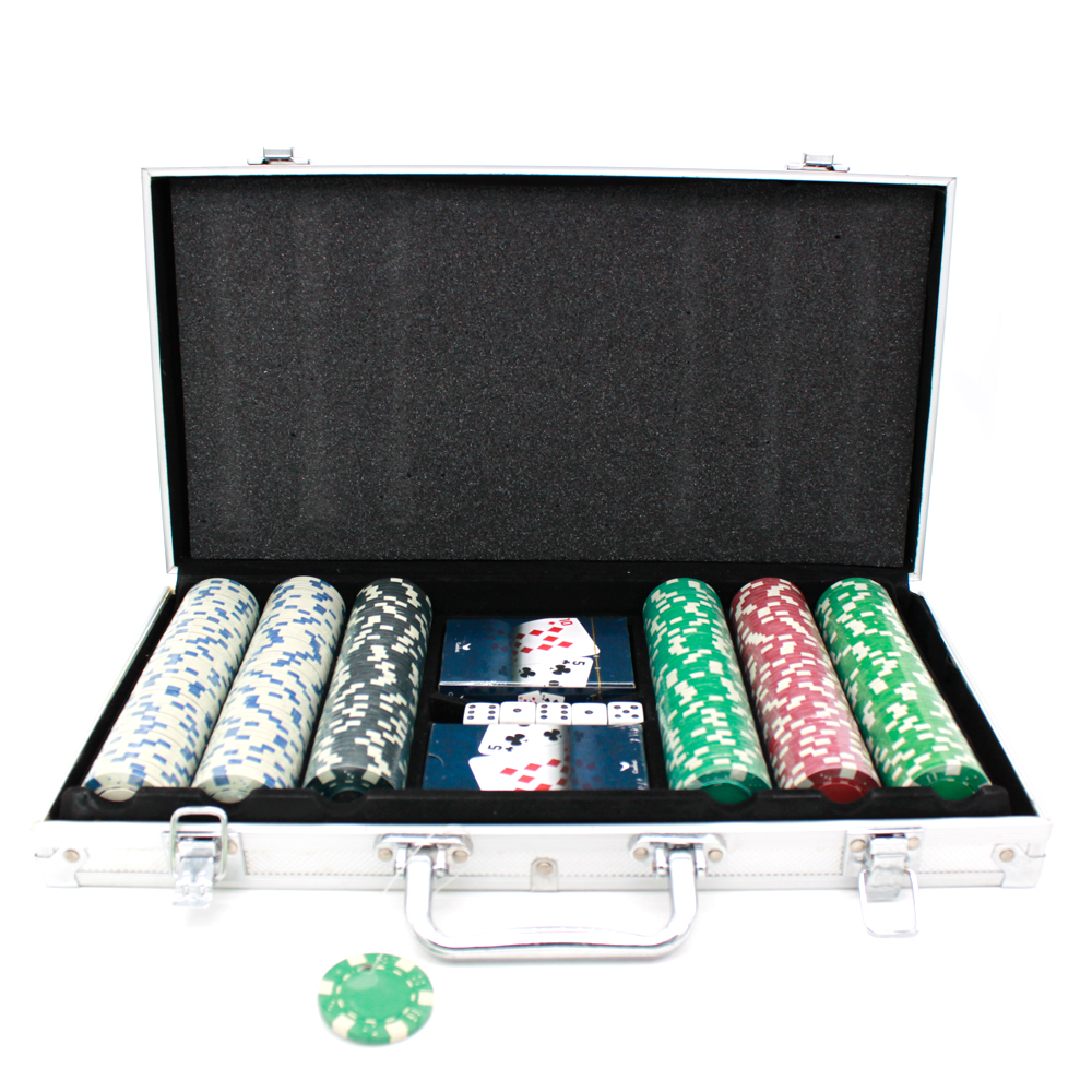 Чип алюминиевый корпус с 5 видов цветов глиняных чипсов Baccarat Texas Chips cice и переносным алюминиевым корпусом