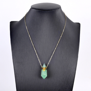 Vente flash - Pendentif collier en cristal naturel pour huiles essentielles, pointe hexagonale en cristal, cadeau pour femme - Product Image 5
