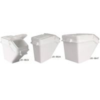 Conteneur de stockage d'aliments et de farine en plastique mobile pour cuisine d'hôtel, avec couvercle et pelle, conforme aux normes NSF 10/24/47L, pour cuisine et restaurant