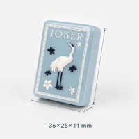 Tuiles de Mahjong en Acrylique Style Porcelaine Bleue et Blanche, Jeu de Société Chinois Personnalisé Gravé pour 3, 4 ou 6 Joueurs