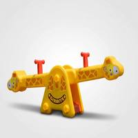 ZHONGKAI ZK03408 Balançoire à bascule en plastique pour 2 personnes, 360° de rotation, pour enfants et tout-petits, certifiée ISO9001 CE, pour aire de jeux extérieure