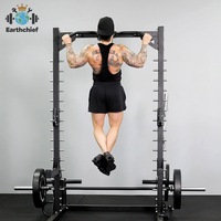 Machine Smith professionnelle en acier de haute qualité, demi-rack multifonctionnel pour l'exercice de musculation et de squat