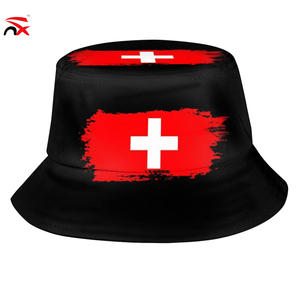 Sombrero de Pescador con Diseño de la Bandera de Suiza Más Vendido, Sombrero de Pescador Personalizado con Impresión de la Bandera Nacional de Suiza para Fanáticos del Fútbol - Product Image 2