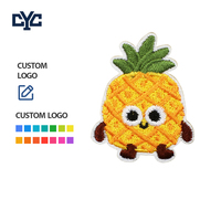 Parches de Ropa Bordados Personalizados OEM con Diseños de Frutas y Dibujos Animados, Parches Termoadhesivos para Ropa, Gorras y Bolsos