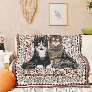 Hochwertige Camping Warm gewebte Decke Picknick Böhmische Sofa Stuhl Bettdecke Dekoration Outdoor Doppelseitige Decke - Product Image 2