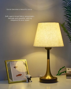 Lampada da Tavolo <span class=keywords><strong>LED</strong></span> con Protezione per gli Occhi, Luce Notturna USB per Camera da Letto, Studio, Ufficio, Hotel, Illuminazione per Interni - Product Image 3