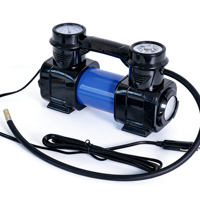 Compresseur d'air portable haute qualité DC12V-13.8V pour pneus de voiture avec lumière, cordon d'alimentation de 2,8 m, 60L/MIN, 180W