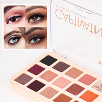 Créez votre propre marque privée, Palette d'ombres à paupières 9 couleurs captivantes, 15 ombres à paupières multi-finitions
