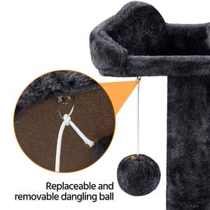 Fuente directa de fábrica del fabricante al por mayor moderno alto gato árbol gato rascador casa para gatitos grandes Casa de mascotas jugar - Product Image 4