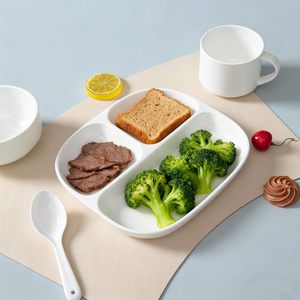 Plato de Porcelana para Control de Porciones, Platos Divididos para una <span class=keywords><strong>Dieta</strong></span> Saludable - Product Image 6