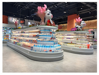 Réfrigérateur commercial vertical multi-portes vitrées avec étagères réglables et éclairage LED, pour supermarchés, fabricant Xuelijing