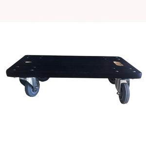 Big <span class=keywords><strong>Black</strong></span> Wood 300 Kg Load Moving <span class=keywords><strong>Dolly</strong></span> con rueda de 5'' - Product Image 5