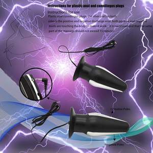 Kit pelatih elektrik mainan <span class=keywords><strong>Anal</strong></span> dengan dasar lebar, pemijat prostat kejut listrik untuk pria dan wanita dewasa - Product Image 3