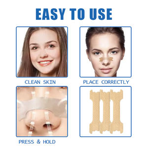 Piel sensible Seguro Baja <span class=keywords><strong>alergia</strong></span> Parches nasales y corporales Eficaces para detener naturalmente los ronquidos Tela no tejida Certificación CE/ISO - Product Image 4