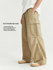 Ready to wear washed wide leg workwear pants for spring and summer 2026, new <b>men's</b> loose pants wholesale - Product Image 1