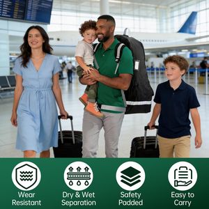 Bolsa de Viaje <span class=keywords><strong>para</strong></span> Asiento de Coche <span class=keywords><strong>para</strong></span> Bebés Compatible con <span class=keywords><strong>Graco</strong></span> - Ligera, Portátil, Plegable, de Poliéster, con Cierre de Cremallera, Diseño Unisex <span class=keywords><strong>para</strong></span> Uso en el Aeropuerto - Product Image 5