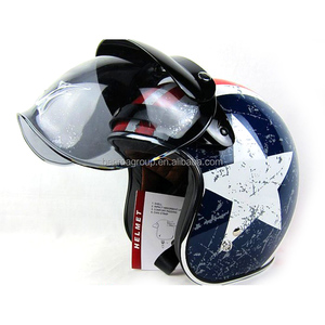 Accessori <span class=keywords><strong>Cafe</strong></span> racer visiera a bolle con lente aperta per casco da motociclista - Product Image 6