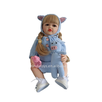 Poupée Bébé Reborn Réaliste Mignonne de 22 Pouces en Vinyle et Silicone pour Filles, Cadeau pour Enfants - Offre Spéciale Belinda