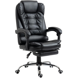 <span class=keywords><strong>Chaises</strong></span> d'ordinateur JL New Trend Home Functional Office Massage Pc Noir Chaise <span class=keywords><strong>de</strong></span> <span class=keywords><strong>bureau</strong></span> confortable en Pu avec repose-pieds - Product Image 1