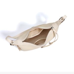 Bolsos De Cuero Genuino De Lujo Bolsos De Hombro De Cuero De Vaca Suave <span class=keywords><strong>Bolso</strong></span> De Verano Amarillo <span class=keywords><strong>Beige</strong></span> De Media Luna para Mujer - Product Image 3