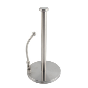 Adjustable Modern Kitchen <b>Circular</b> Design Minimalist Style Stainless Steel Free Standing Paper Holder Stand - Product Image 2