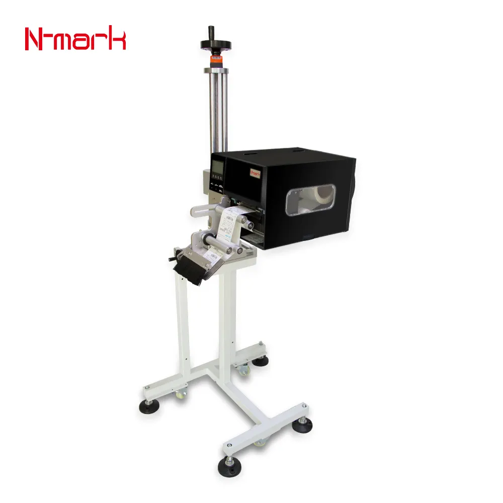 China N-mark print and apply labeling machine  applicator labeler  real-time sticker label dispensing machines with printer