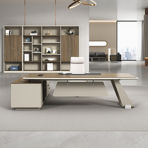 Mesa de oficina moderna de lujo y alta calidad, en forma de muebles de oficina L, mesa de oficina ejecutiva para uso de Director Ejecutivo o gerente, venta al por mayor, 2017 - Product Image 2
