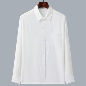 Dad's Long Sleeved Shirt Middle-aged Ice Silk Casual Shirt Spring and Summer Clothes <strong>Elderly</strong> Men's Top Summer Thin - Product Image 6