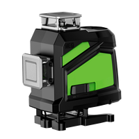 Niveau laser auto-nivelant DEGLASERS de qualité industrielle, vert, 40 mW, 360 degrés, pour la construction, avec batterie au lithium de grande capacité
