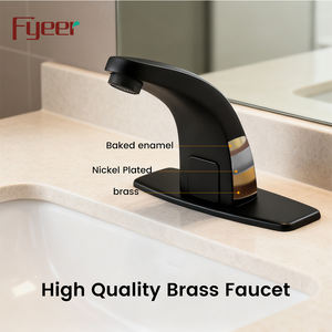 Nuevo <span class=keywords><strong>Grifo</strong></span> <span class=keywords><strong>Sensor</strong></span> Negro para <span class=keywords><strong>Lavabo</strong></span> <span class=keywords><strong>de</strong></span> Agua Fría y Caliente Fyeer <span class=keywords><strong>con</strong></span> Válvula <span class=keywords><strong>de</strong></span> Ajuste <span class=keywords><strong>de</strong></span> Temperatura - Product Image 3