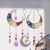 Campana de Viento de Cristal Natural Pulido Hecha a Mano, Ecológica y de Alta Calidad, con 7 Chakras, 45cm, Decoración con Logotipo Personalizado, Venta al Por Mayor