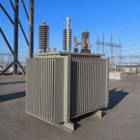 Transformador trifásico de baja pérdida, anticorrosión, para exteriores, con tanque corrugado y lleno de aceite, para nuevas energías y conexión a red.